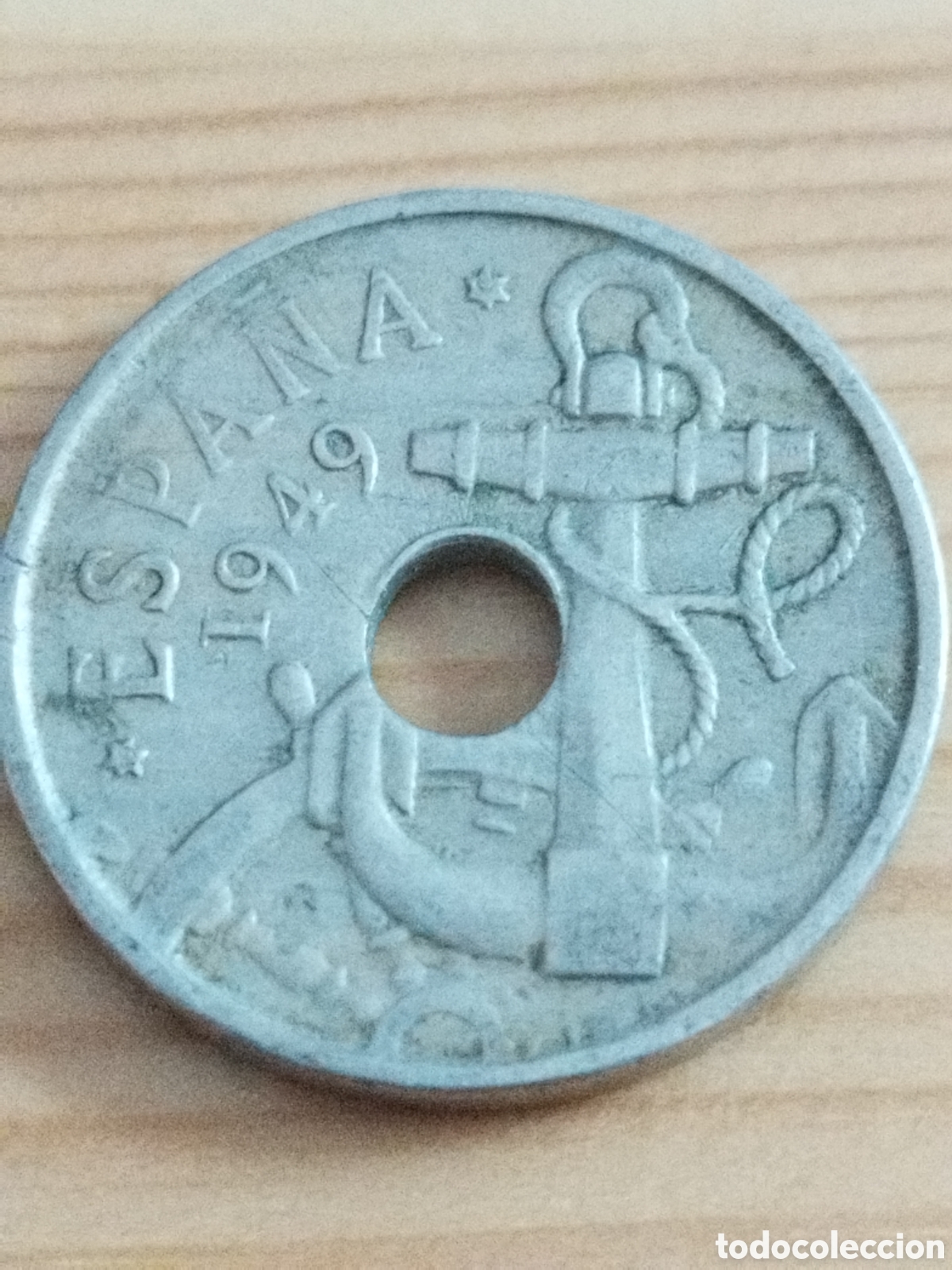 Monedas Franco: Moneda de 50 c&eacute;ntimos de 1949 19-54 - Foto 1