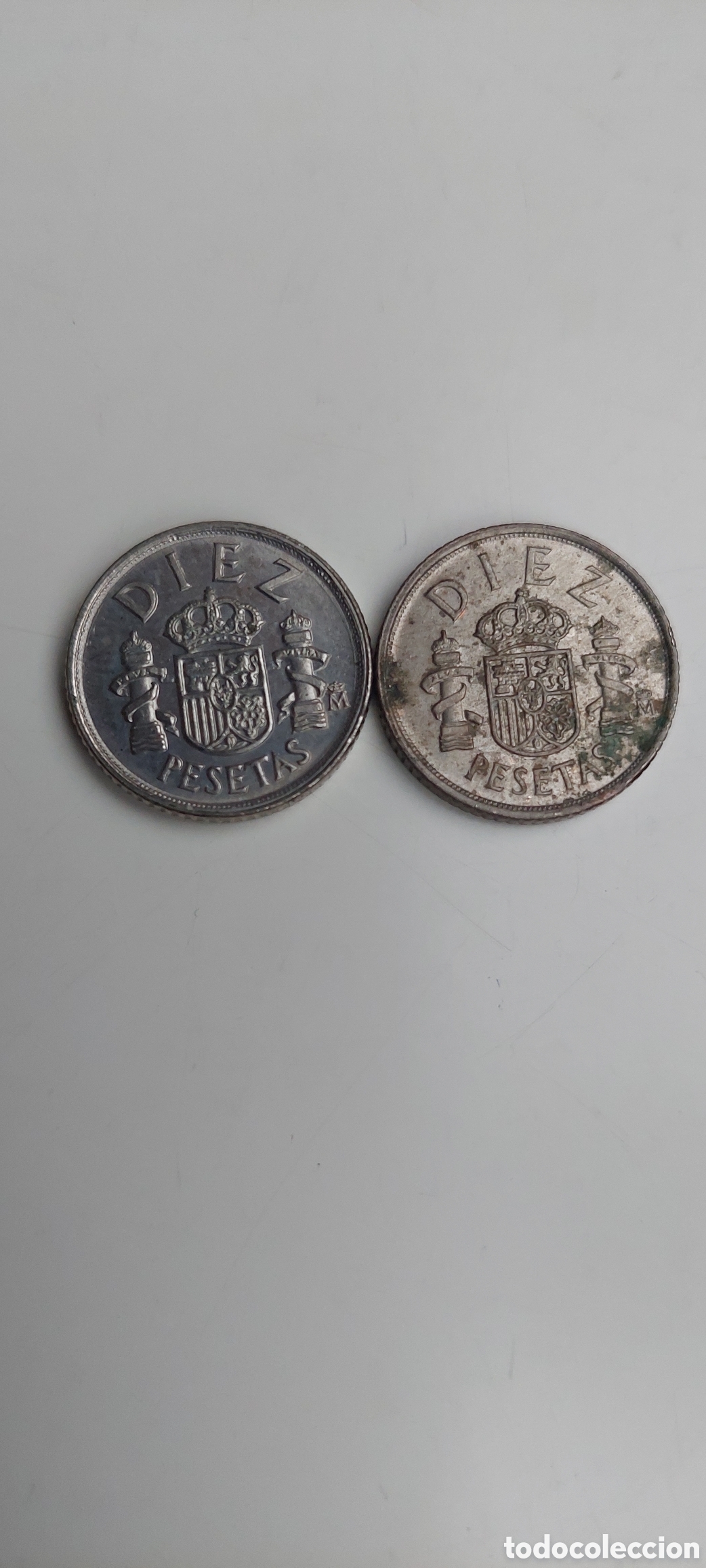 Monedas Franco: Lote 10 pts 1983,1984 - Foto 2