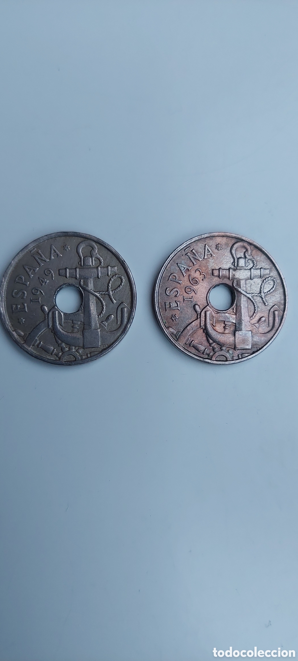 Monedas Franco: 50 centimos 1949,1963 - Foto 1