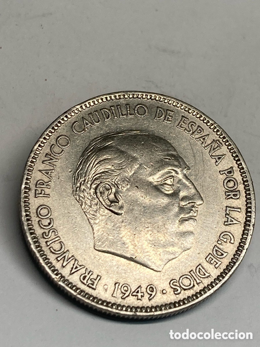 Monedas Franco: Moneda 50 pesetas 1949 V38 - Foto 1