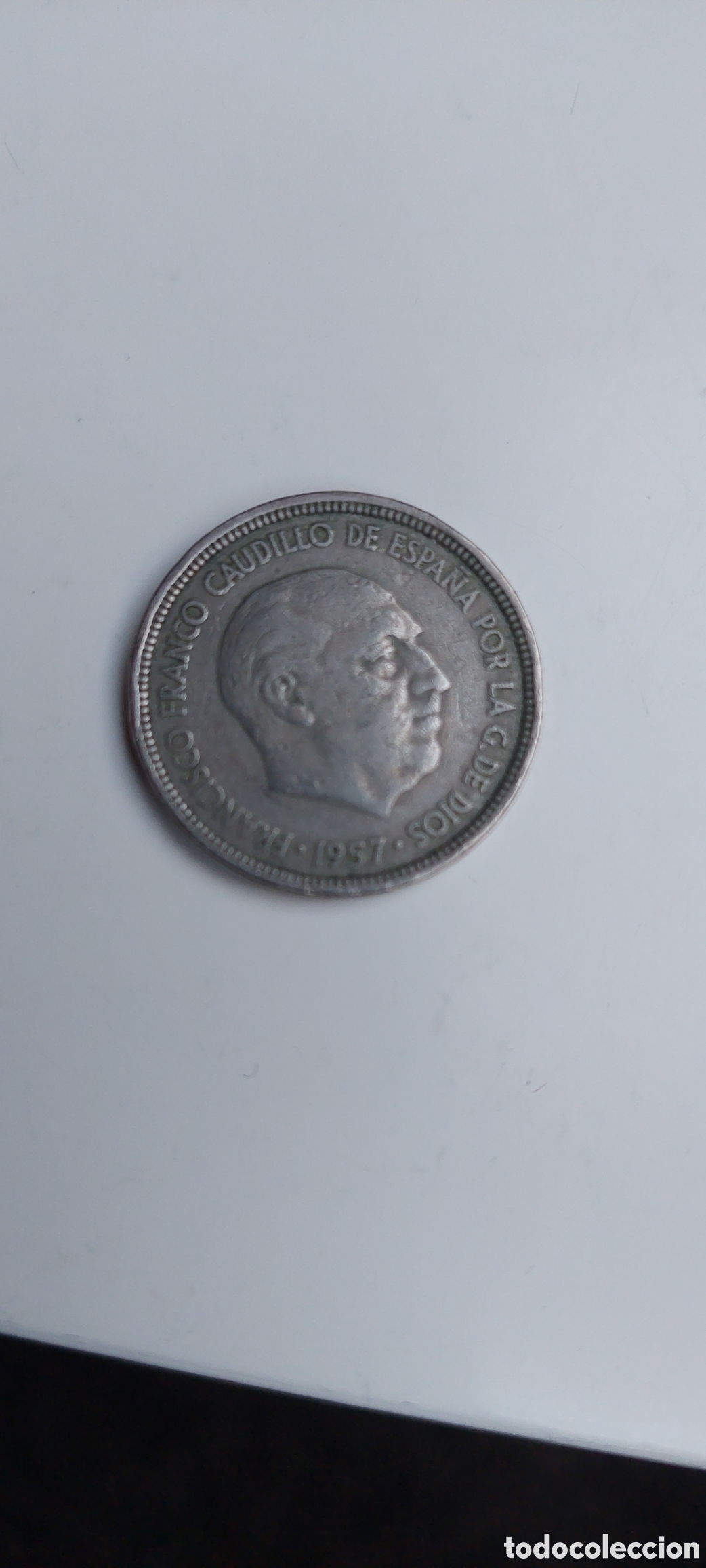 Monedas Franco: 5Pesetas 1957 Estrella 60 - Foto 1
