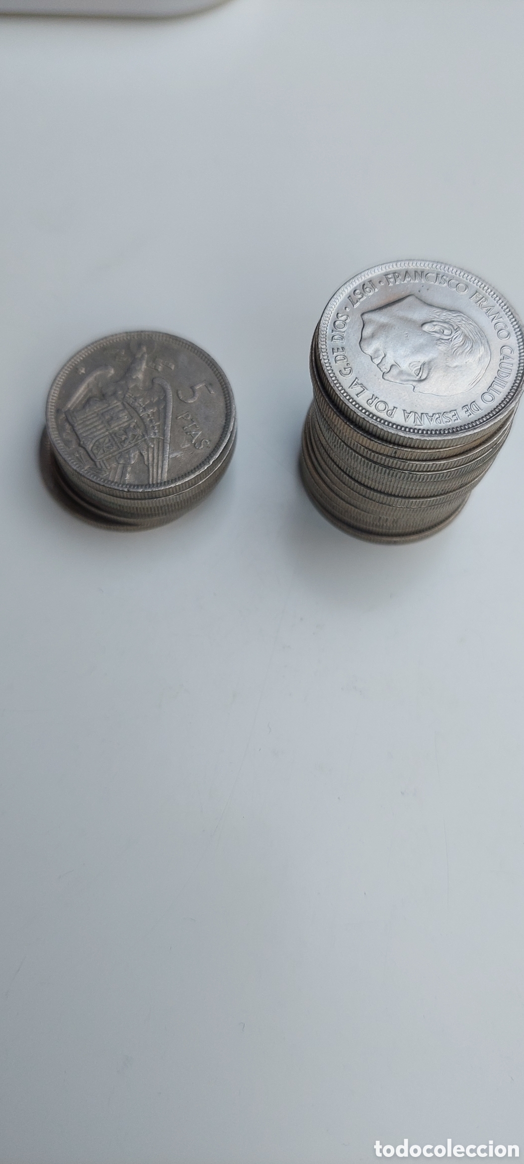 Monedas Franco: Lote 20 de 5 Pts.1957. - Foto 1