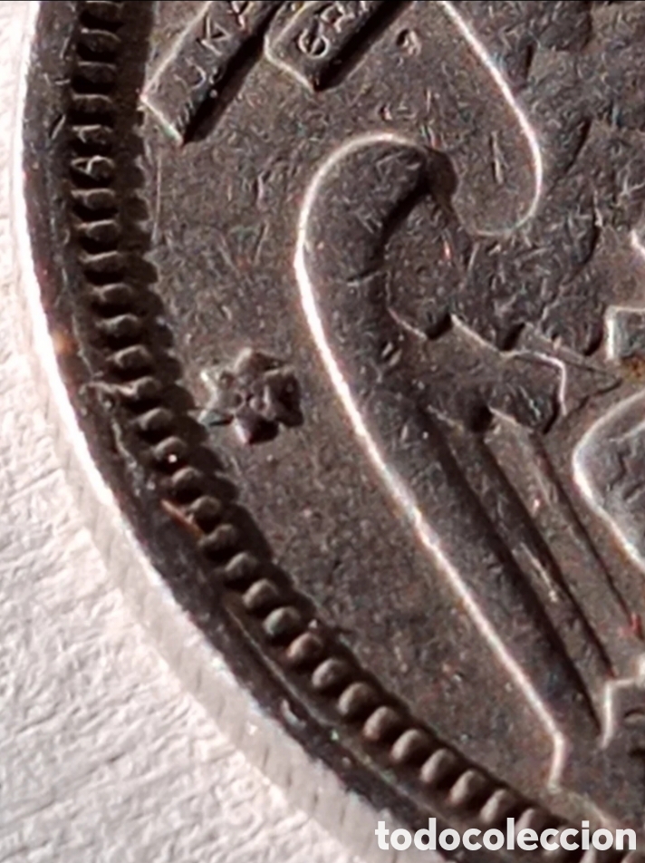 Monedas Franco: Moneda de 5 pesetas de 1957 - Foto 3