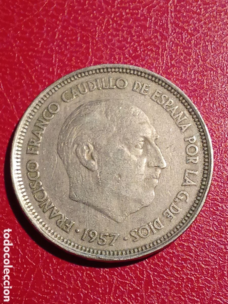 Monedas Franco: Moneda de 25 pesetas 1959 *58 - Foto 1