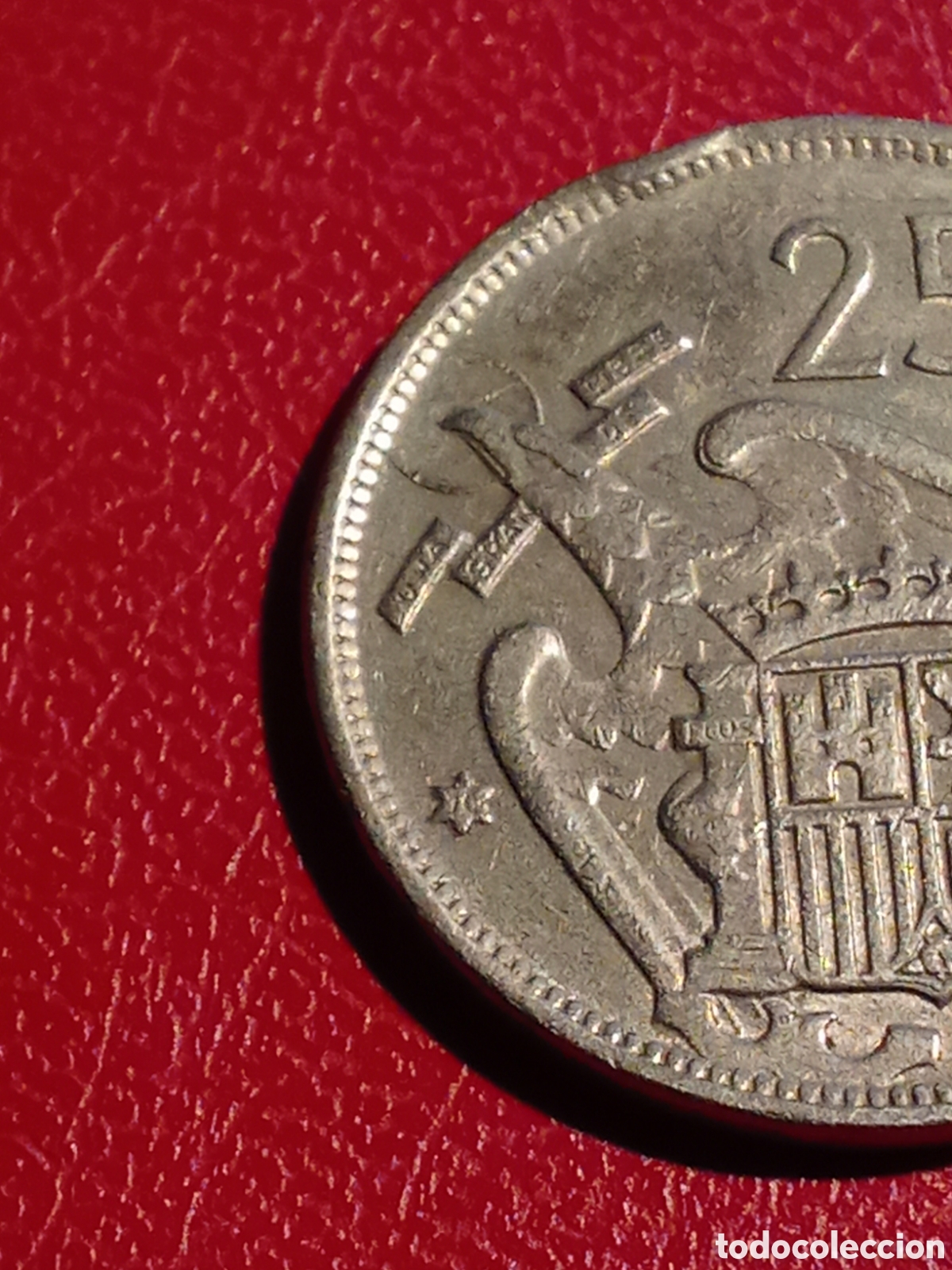 Monedas Franco: Moneda de 25 pesetas 1959 *70 - Foto 3