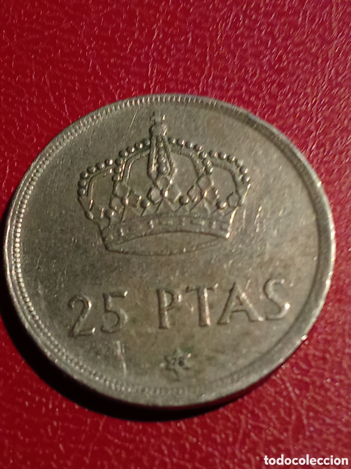 Monedas Franco: Moneda de 25 pesetas 1975 *78 - Foto 2