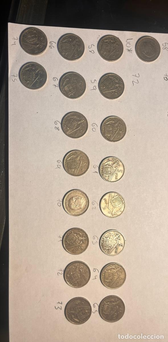 Monedas Franco: Moneda 5 pesetas 1957 - Foto 1