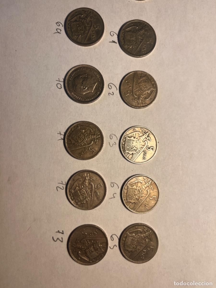 Monedas Franco: Moneda 5 pesetas 1957 - Foto 2