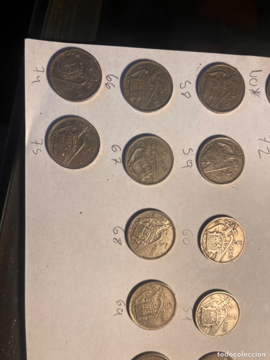 Monedas Franco: Moneda 5 pesetas 1957 - Foto 3