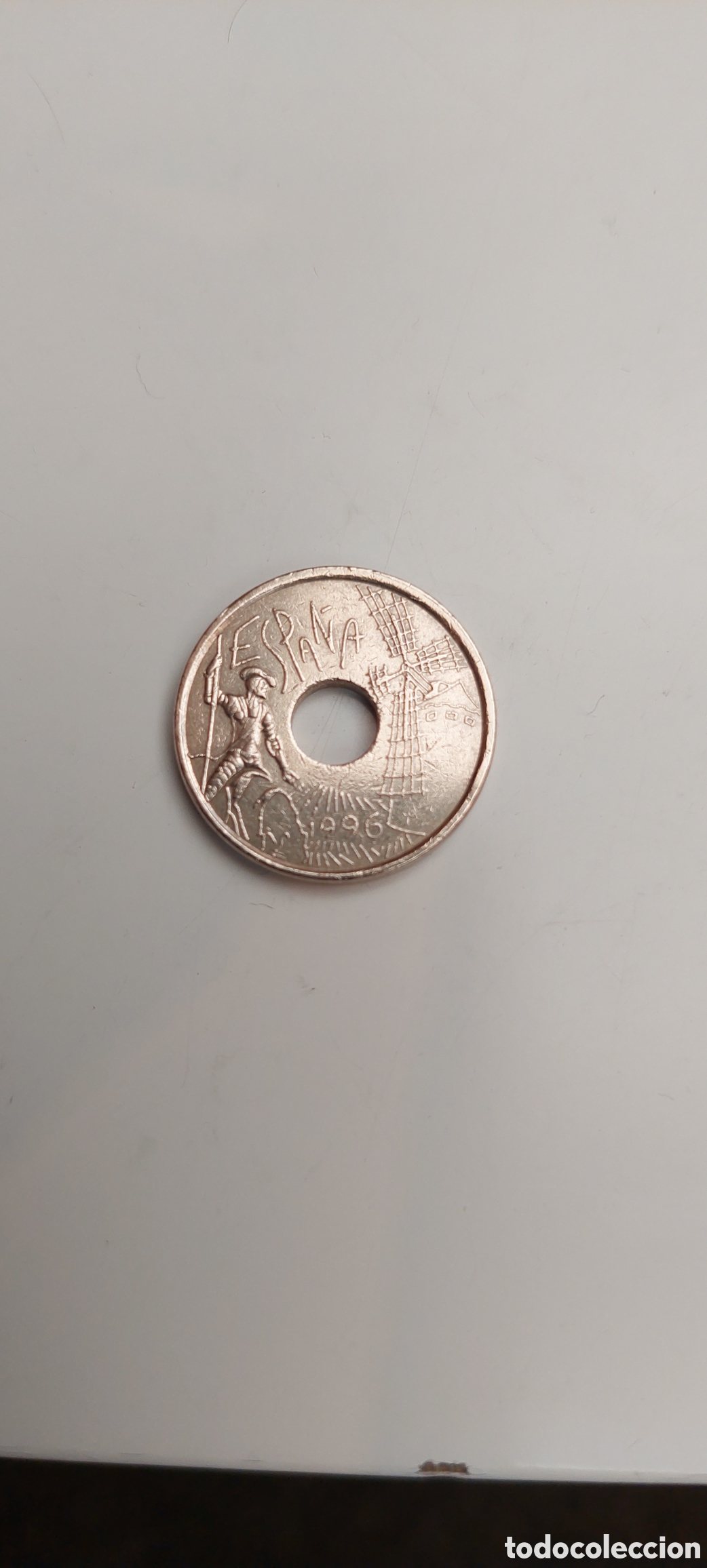 Monedas Franco: 25 Pesetas 1996 C.Mancha - Foto 2