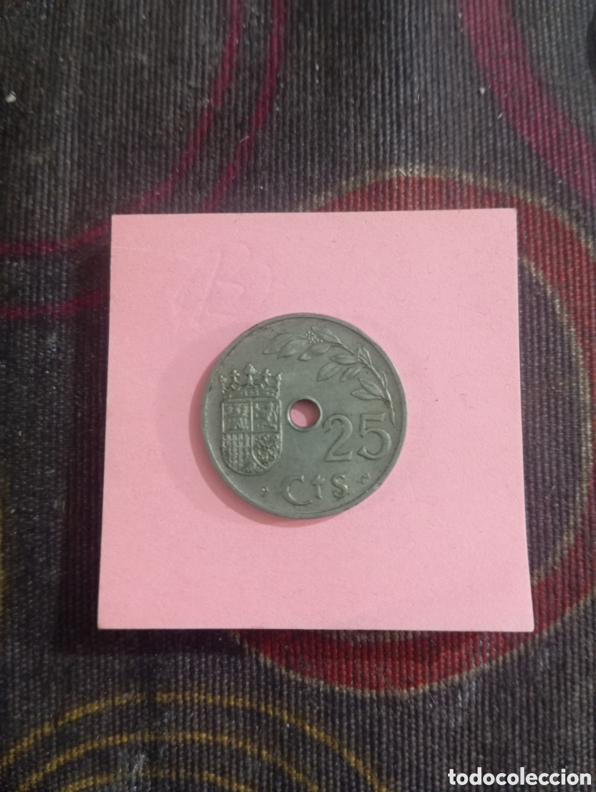 Monedas Franco: Moneda de 25 c&eacute;ntimos de 1937 - Foto 2