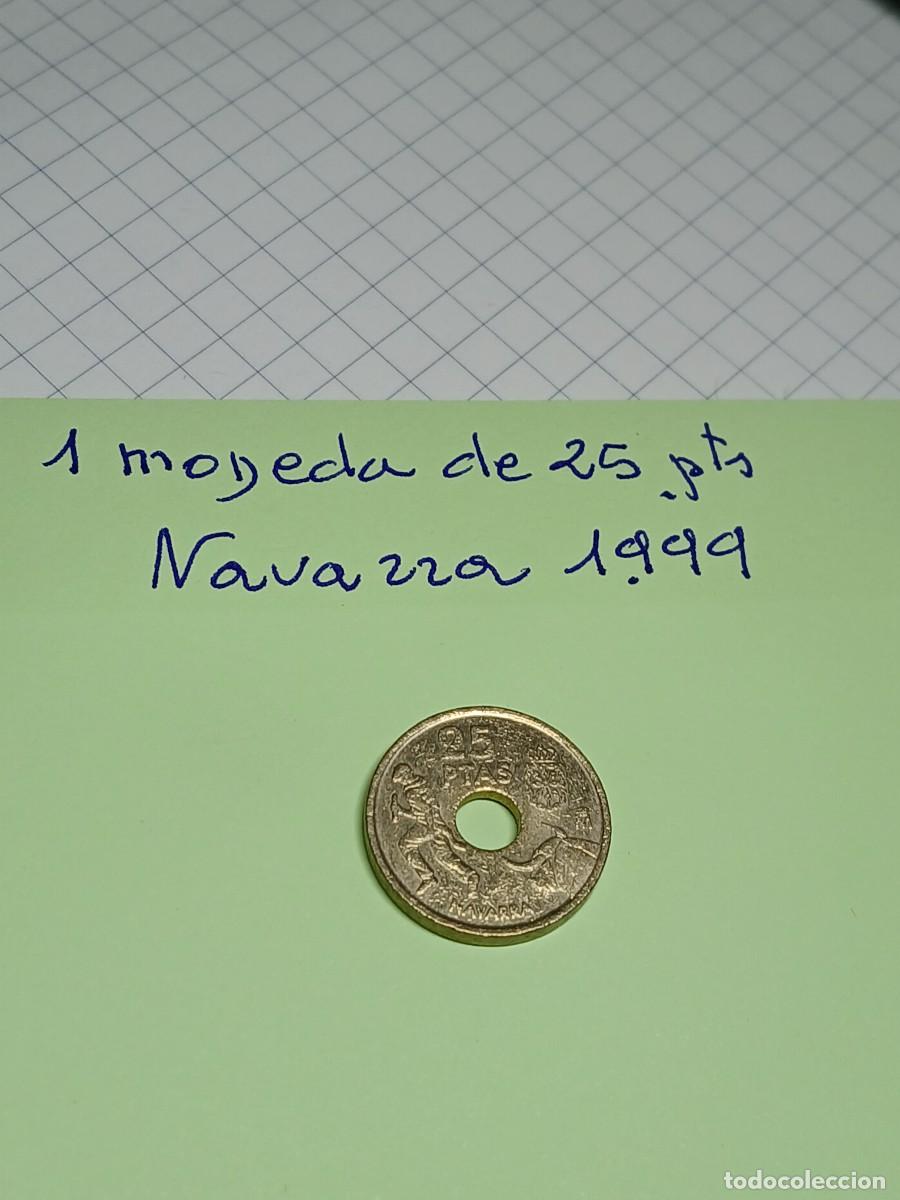 Monedas Franco: 1 MONEDA DE 25 PTS DE 1999 NAVARRA - Foto 1