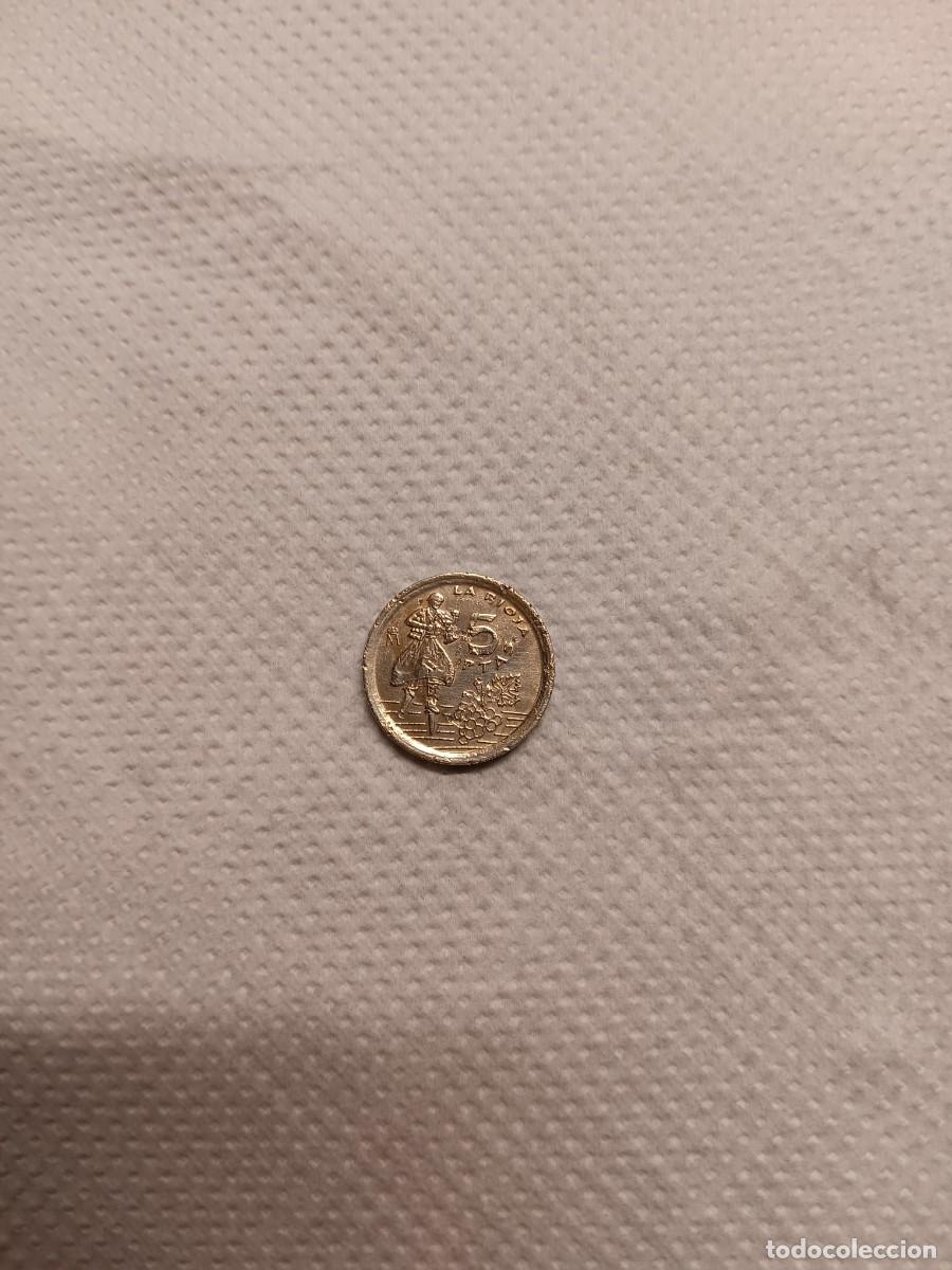 Monedas Franco: Moneda La Rioja 1996 de 5 ptas - Foto 2