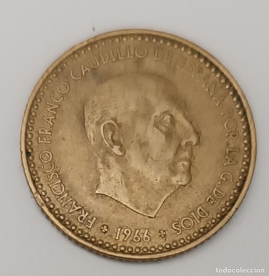 Monedas Franco: Moneda de 1 peseta (1966) - Foto 1