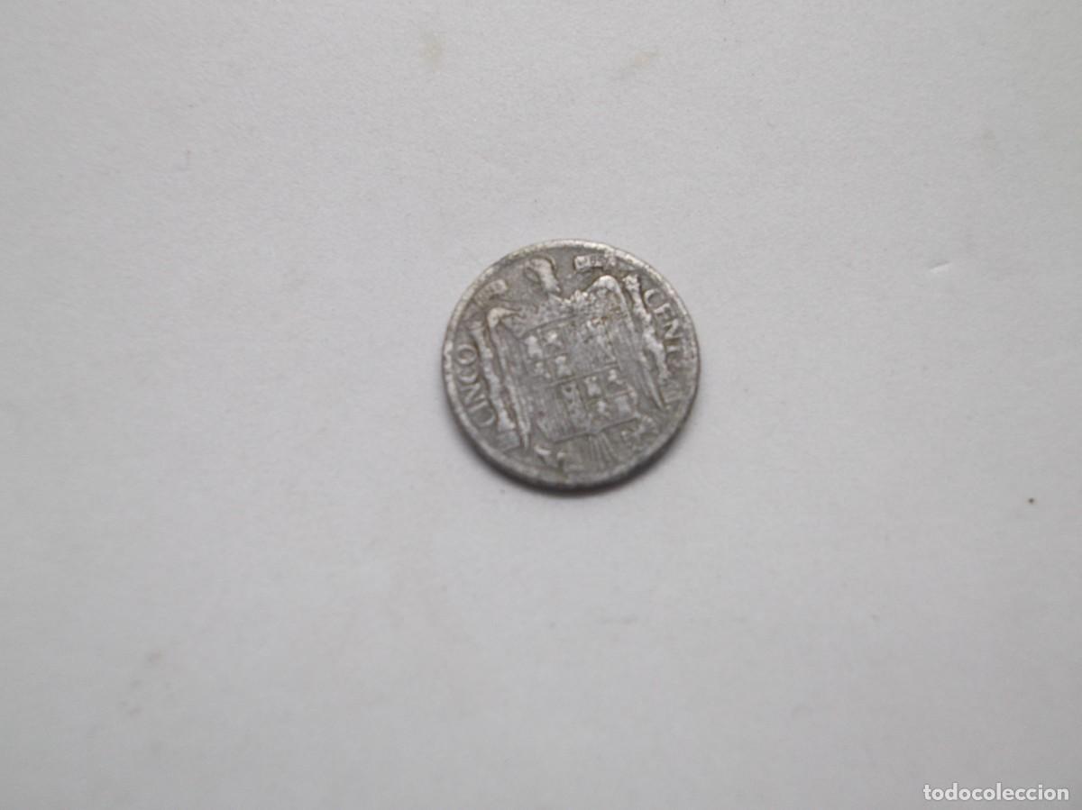 Monedas Franco: Moneda 5 centimos Espa&ntilde;a a&ntilde;o 1941 - Foto 3