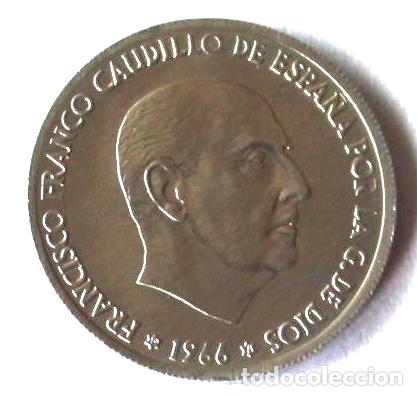 Monedas Franco: MONEDA DE 50 C&Eacute;NTIMOS 1966 ESTRELLA 71 SIN CIRCULAR. - Foto 1
