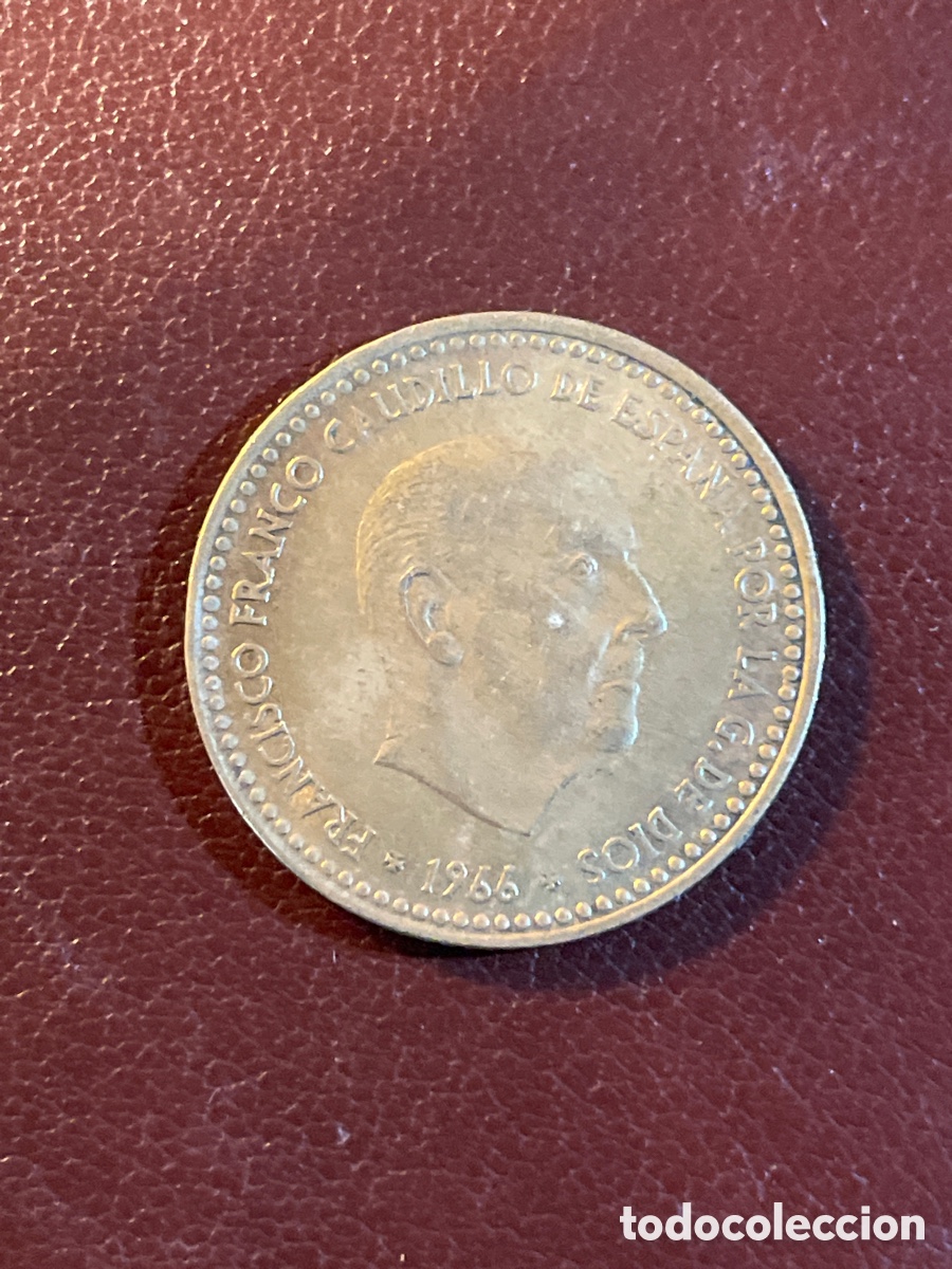 Monedas Franco: 1 pts Estado espa&ntilde;ol 1966 - Foto 1