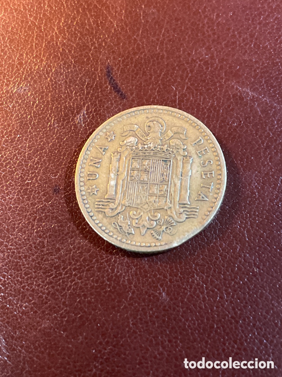 Monedas Franco: 1 pts Estado espa&ntilde;ol 1966 - Foto 2