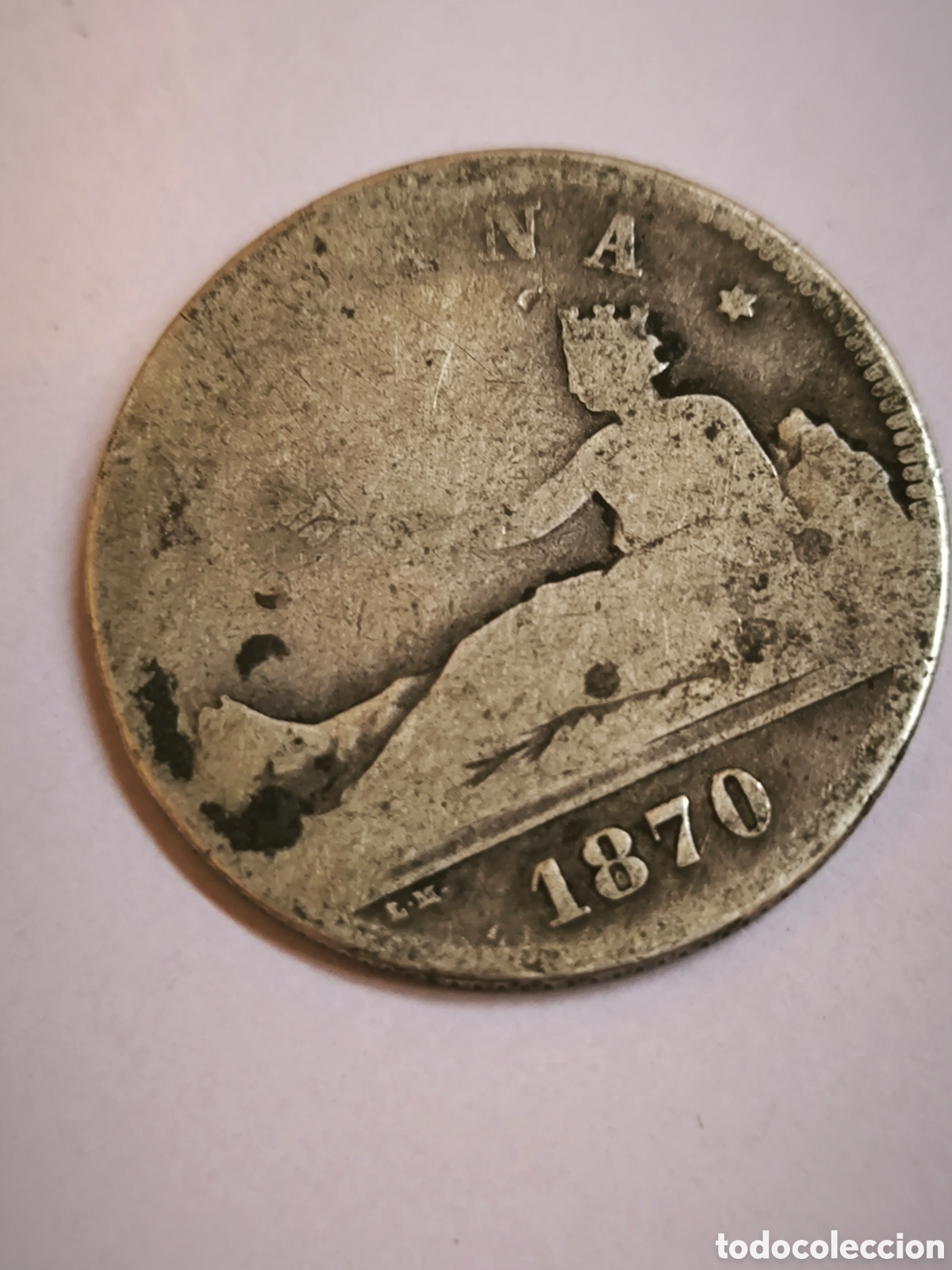 Monedas Franco: MONEDA DE 2 PESETAS DE 1870 - Foto 1