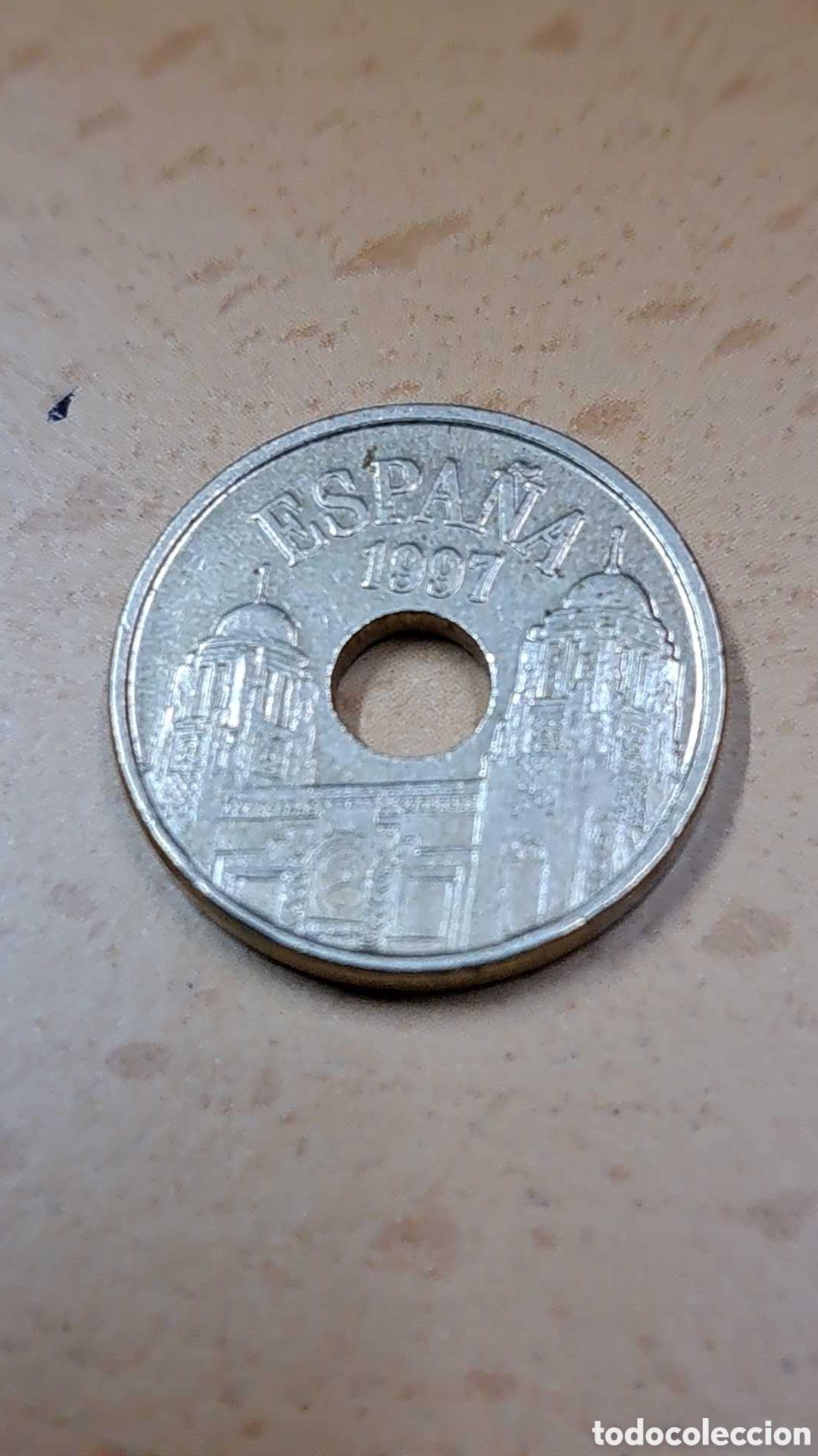 Monedas Franco: Moneda 25 pesetas Melilla 1997 - Foto 1