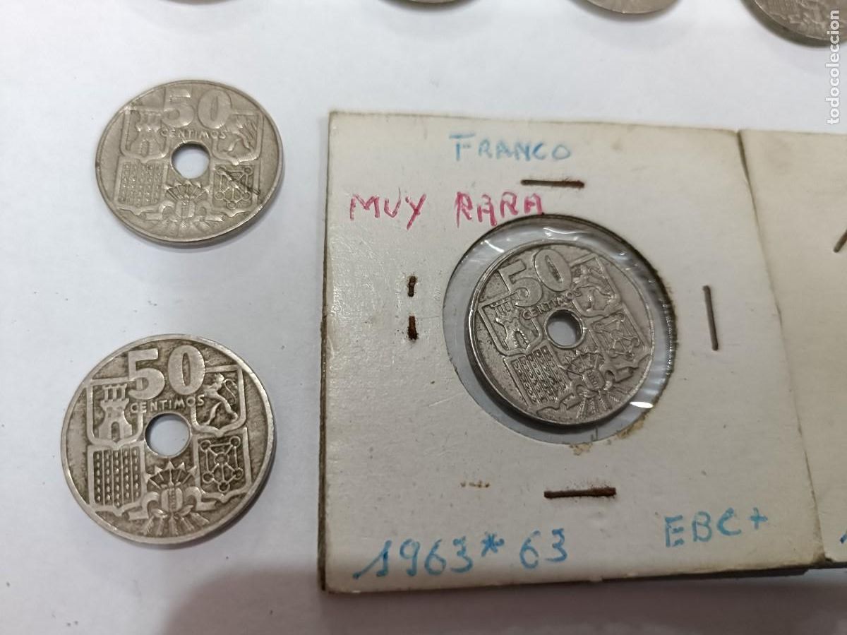 Monedas Franco: Colecci&oacute;n de 10 monedas de 50 cents - Foto 6