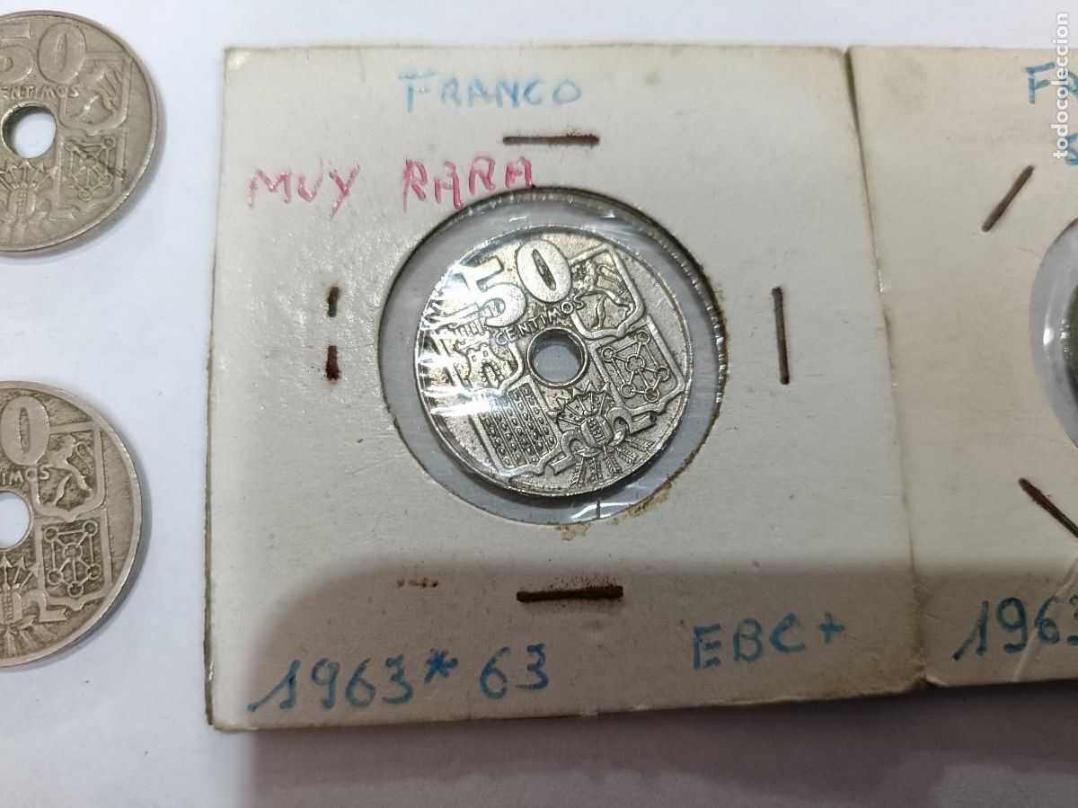 Monedas Franco: Colecci&oacute;n de 10 monedas de 50 cents - Foto 8