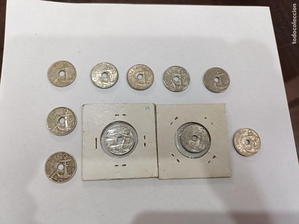 Monedas Franco: Colecci&oacute;n de 10 monedas de 50 cents - Foto 2