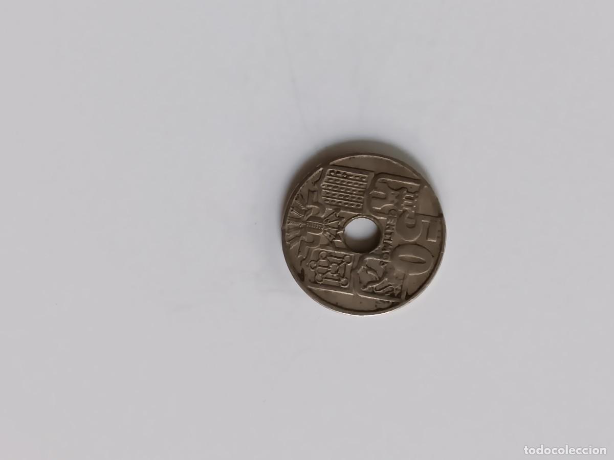 Monedas Franco: Espa&ntilde;a 1949 50 cts nper6 - Foto 2