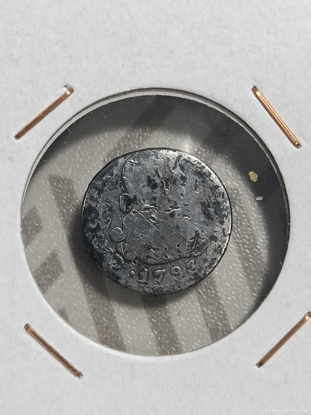 Monedas Franco: Moneda 1/2 real Carlos 1793 - Foto 2