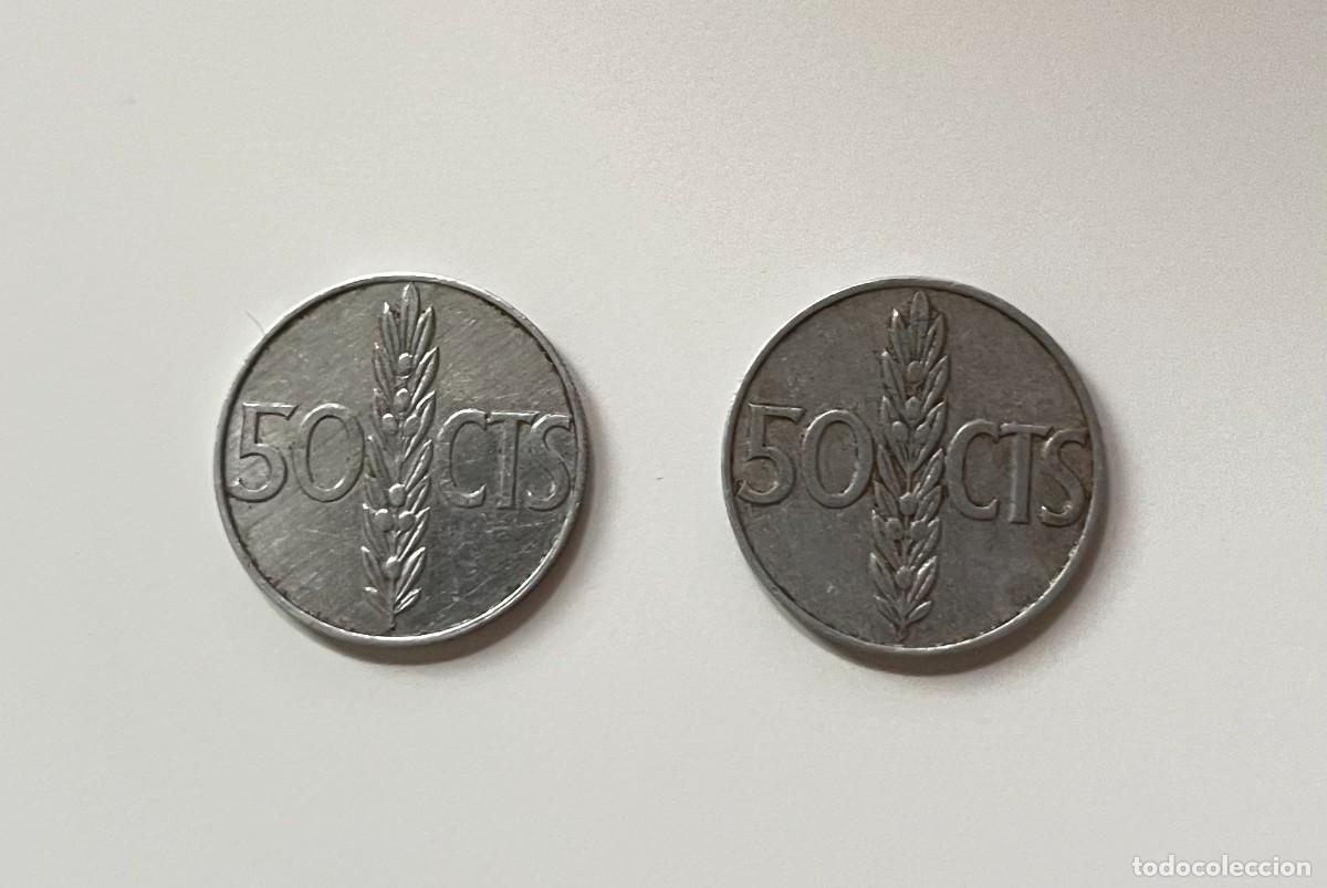 Monedas Franco: Monedas de 50 c&eacute;ntimos a&ntilde;o 1966 - Foto 3