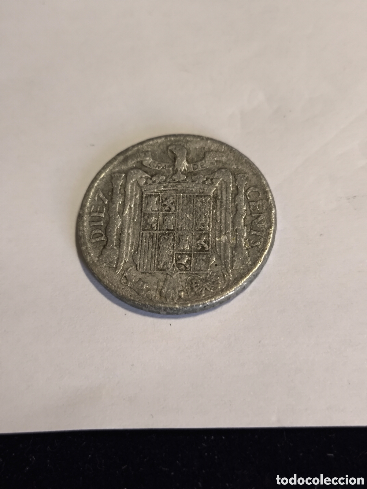 Monedas Franco: 10 C&eacute;ntimos Estado Espa&ntilde;ol 1941 1 - Foto 2