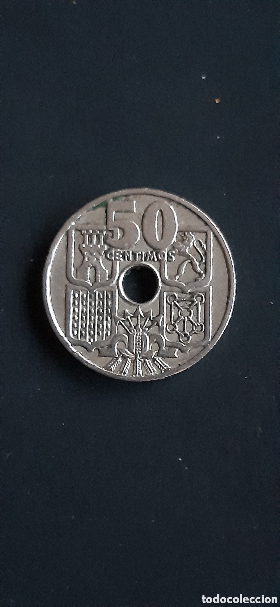 Monedas Franco: 50 c&eacute;ntimos 1949 *51 - Foto 2