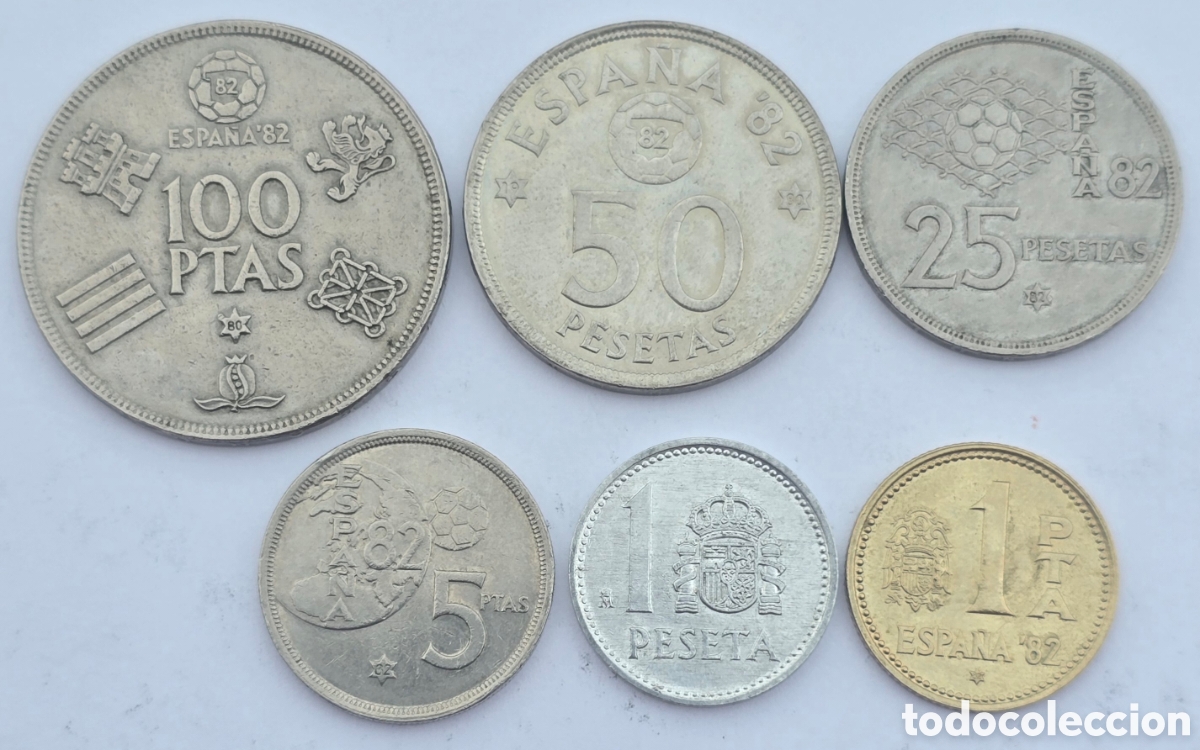 Monedas Franco: Monedas Del Mundial espa&ntilde;olas - Foto 3