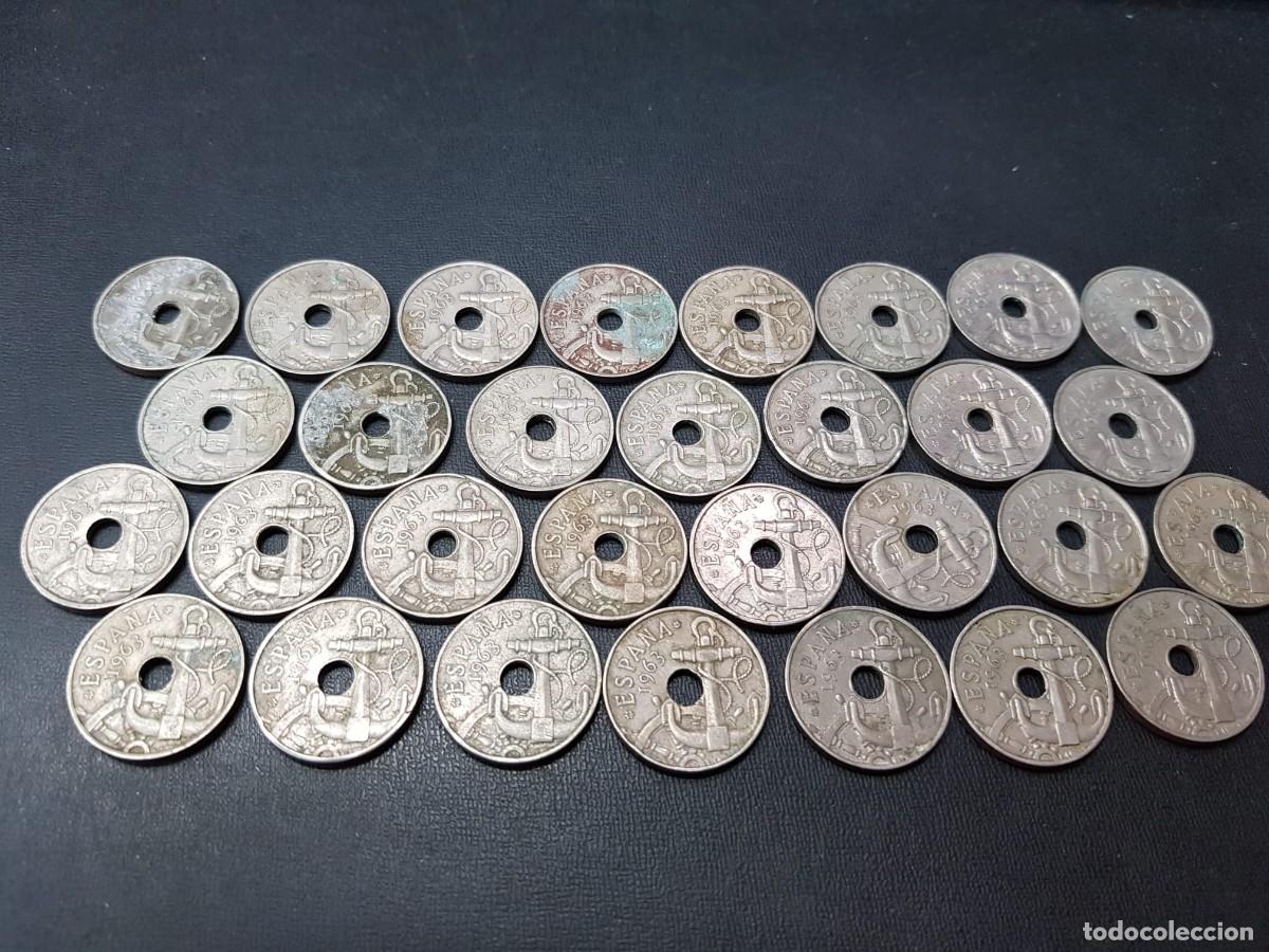 Monedas Franco: LOTE DE 30 MONEDAS DE 50 CENTIMOS-1963 - Foto 1