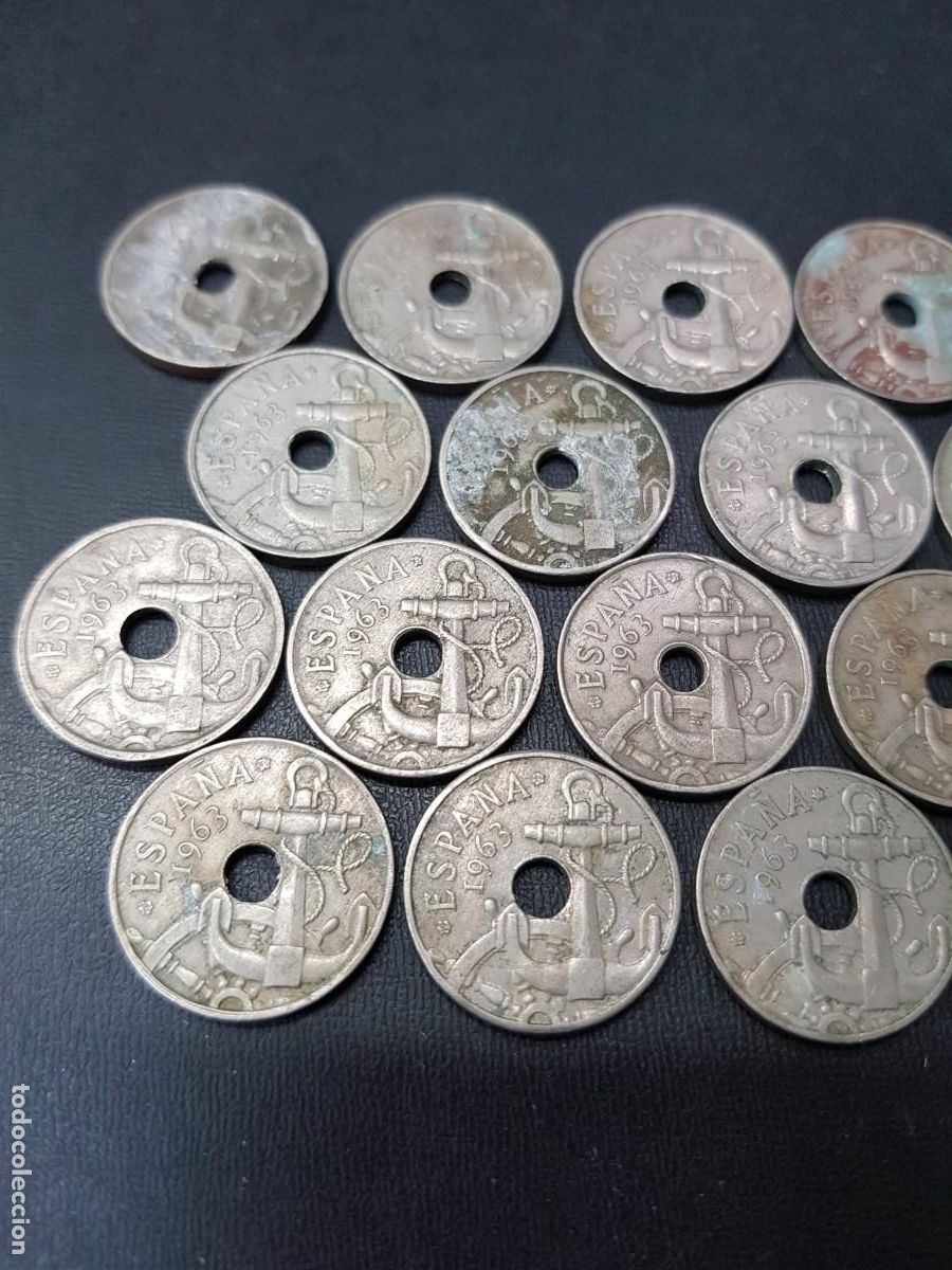 Monedas Franco: LOTE DE 30 MONEDAS DE 50 CENTIMOS-1963 - Foto 2