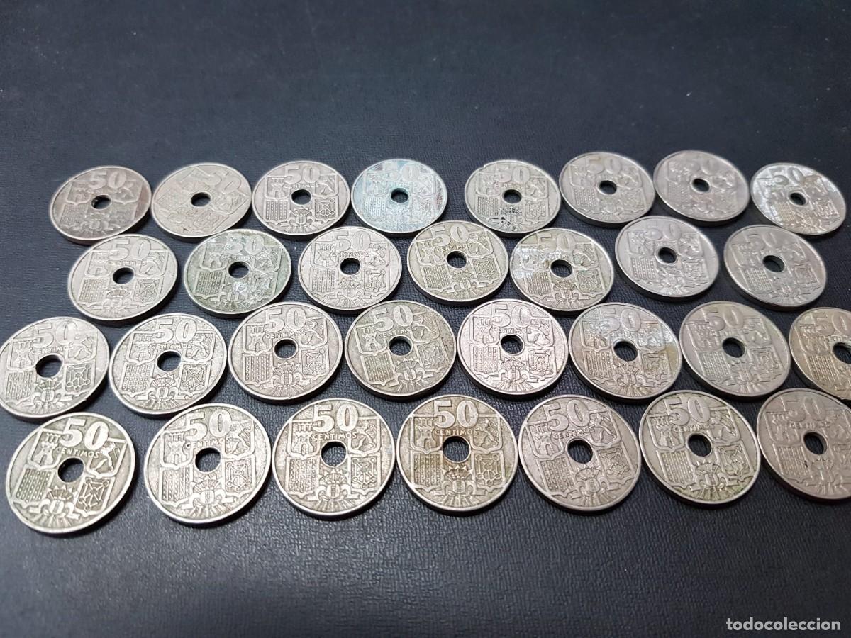 Monedas Franco: LOTE DE 30 MONEDAS DE 50 CENTIMOS-1963 - Foto 5