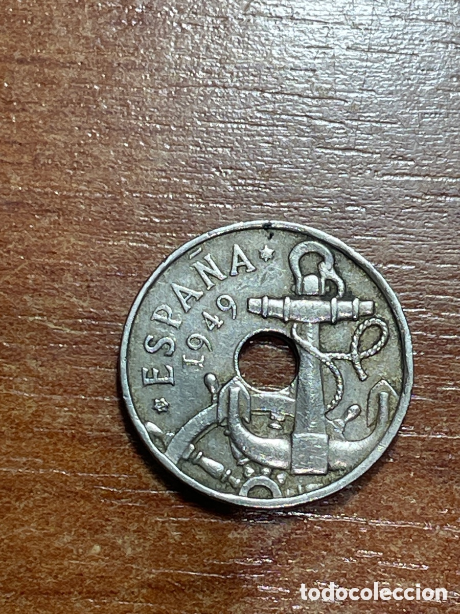 Monedas Franco: Moneda 50 c&eacute;ntimos 1949 - Foto 2