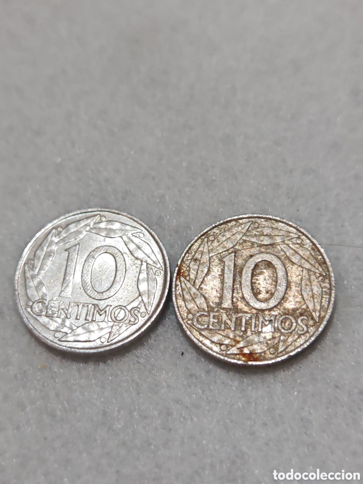 Monedas Franco: 10 c&eacute;ntimos Espa&ntilde;a Franco - Foto 2