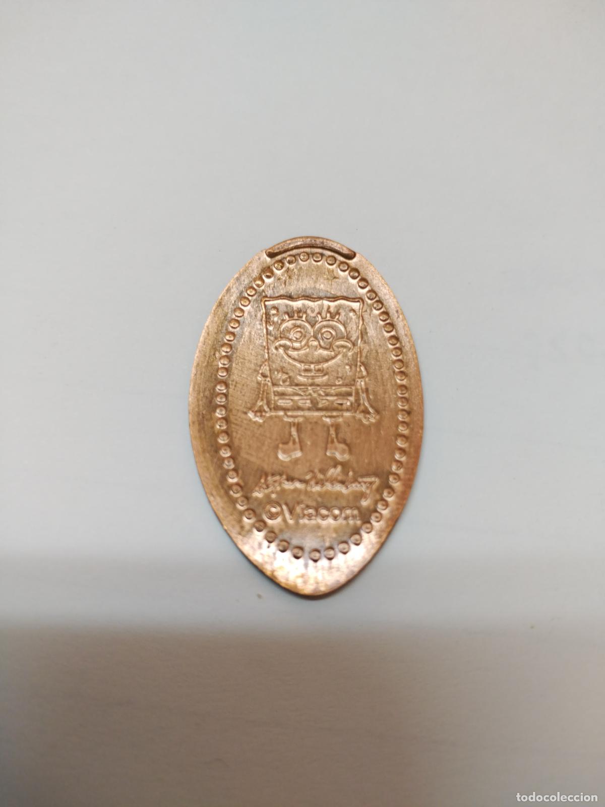 Monedas Franco: MONEDA ELONGADA ( BOB ESPONJA ) BOB ESPONJA - Foto 1
