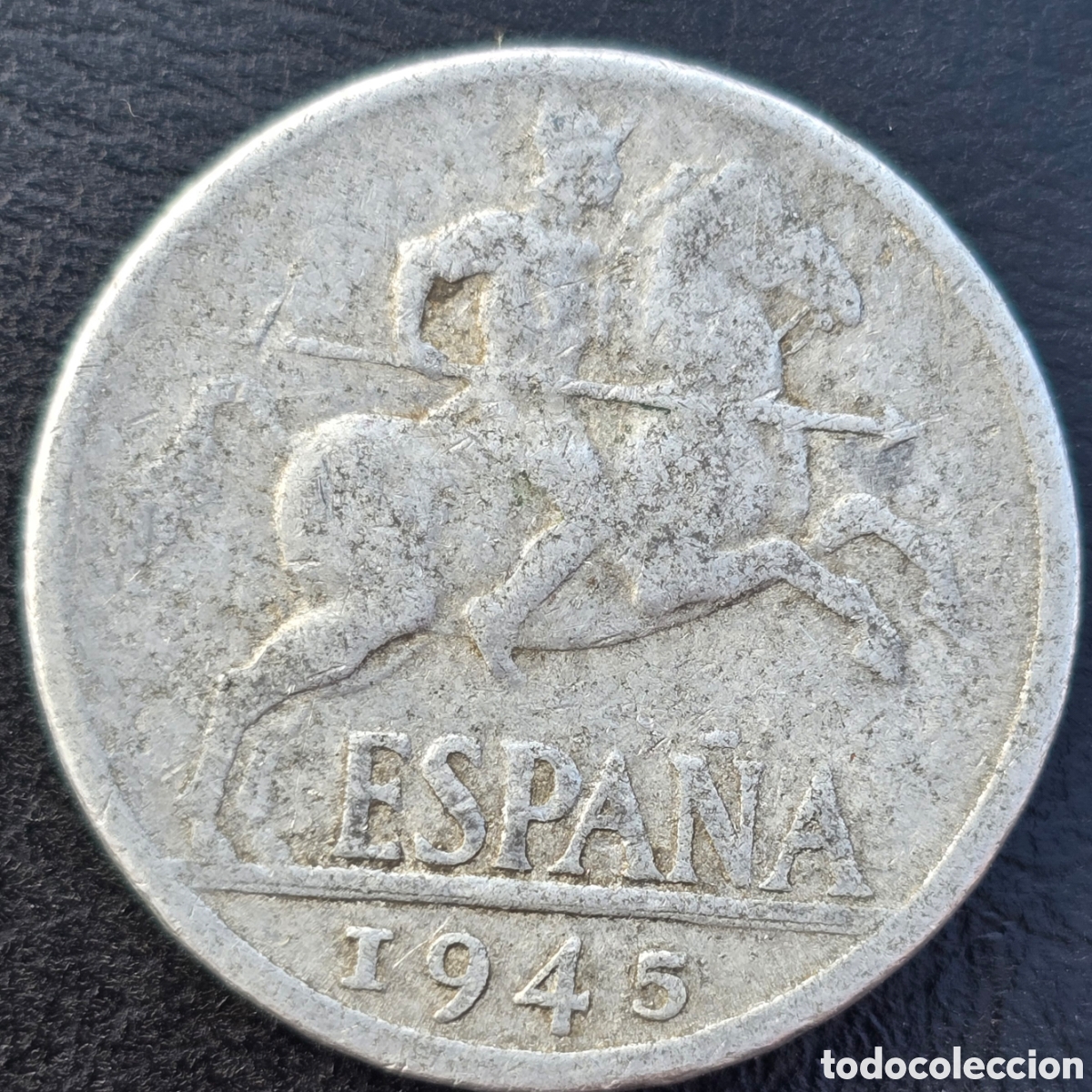 Monedas Franco: Moneda espa&ntilde;ola 1945 -10 cm - Foto 1
