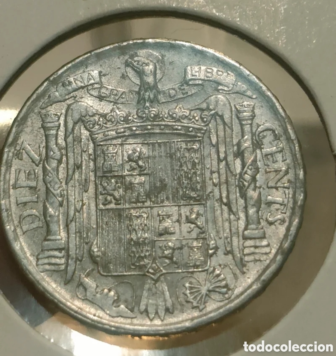 Monedas Franco: Lote de 10 c&eacute;ntimos Estado Espa&ntilde;ol - Foto 8