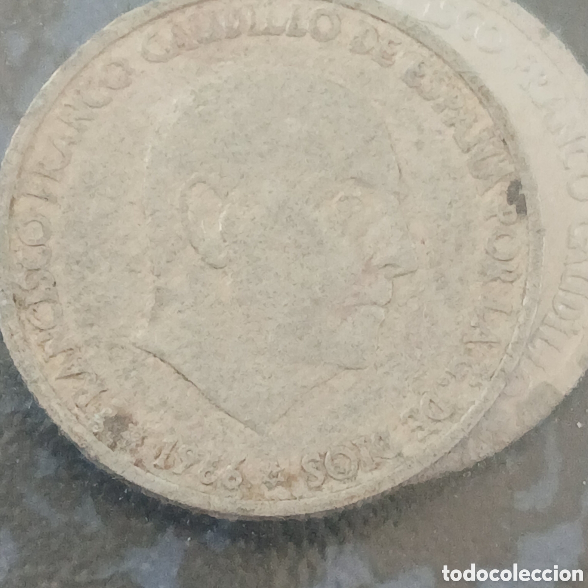 Monedas Franco: Moneda 50 c&eacute;ntimos Estado Espa&ntilde;ol espiga - Foto 1