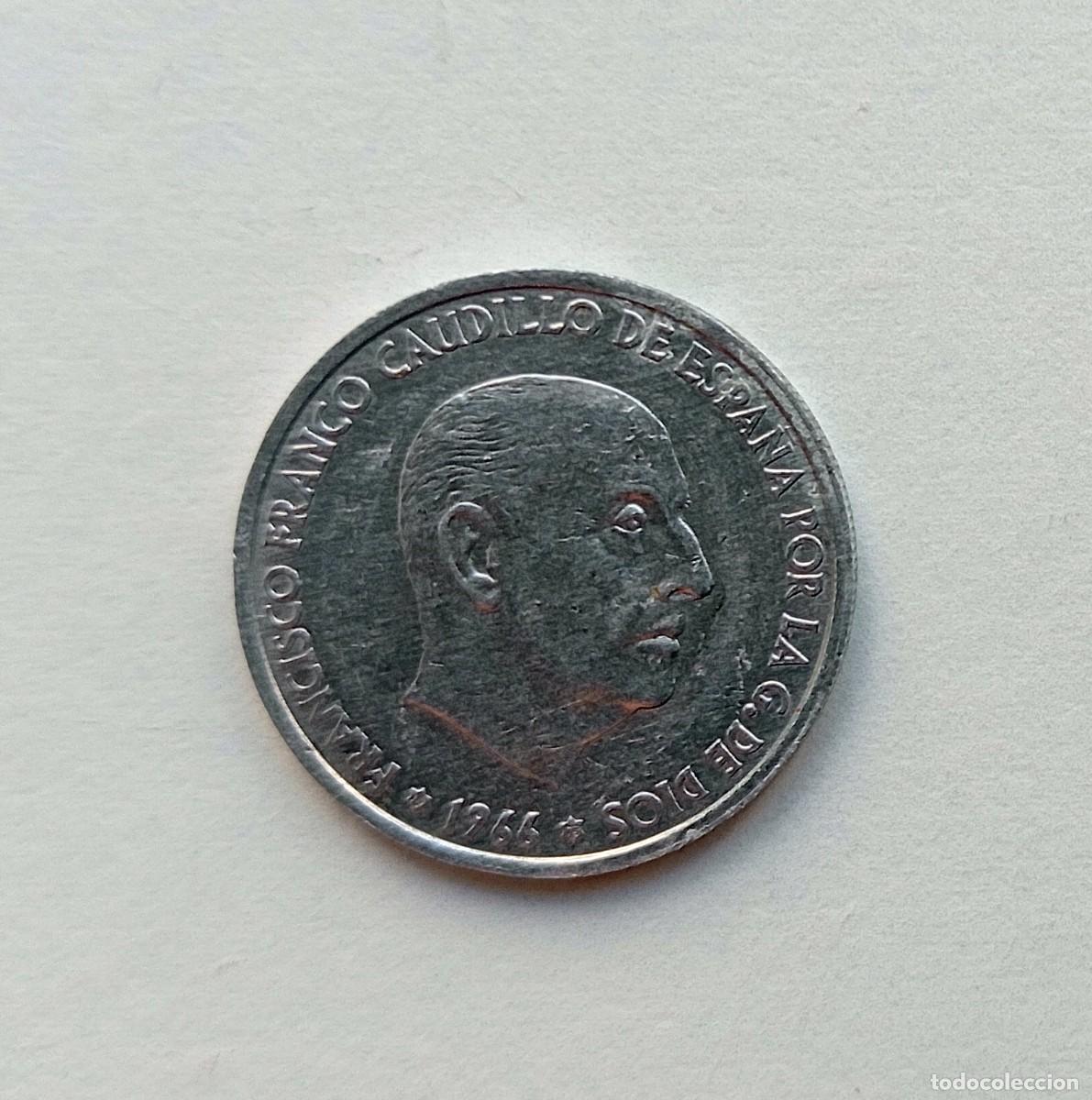 Monedas Franco: MONEDA ESPA&Ntilde;A 50 C&Eacute;NTIMOS FRANCO 1966 - Foto 2