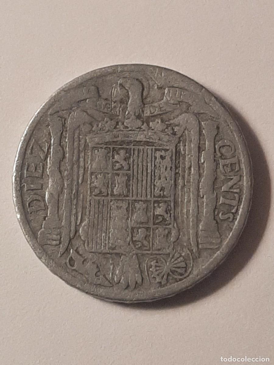 Monedas Franco: Moneda de 10 c&eacute;ntimos. Madrid 1941. - Foto 2
