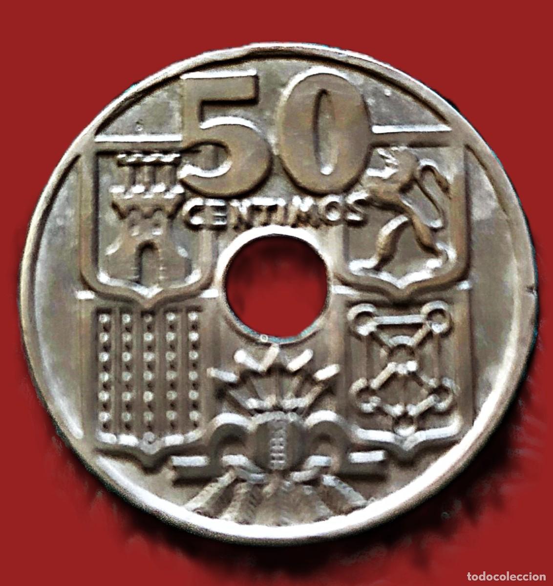 Monedas Franco: 50 c&eacute;ntimos 1949-*53 - Foto 2
