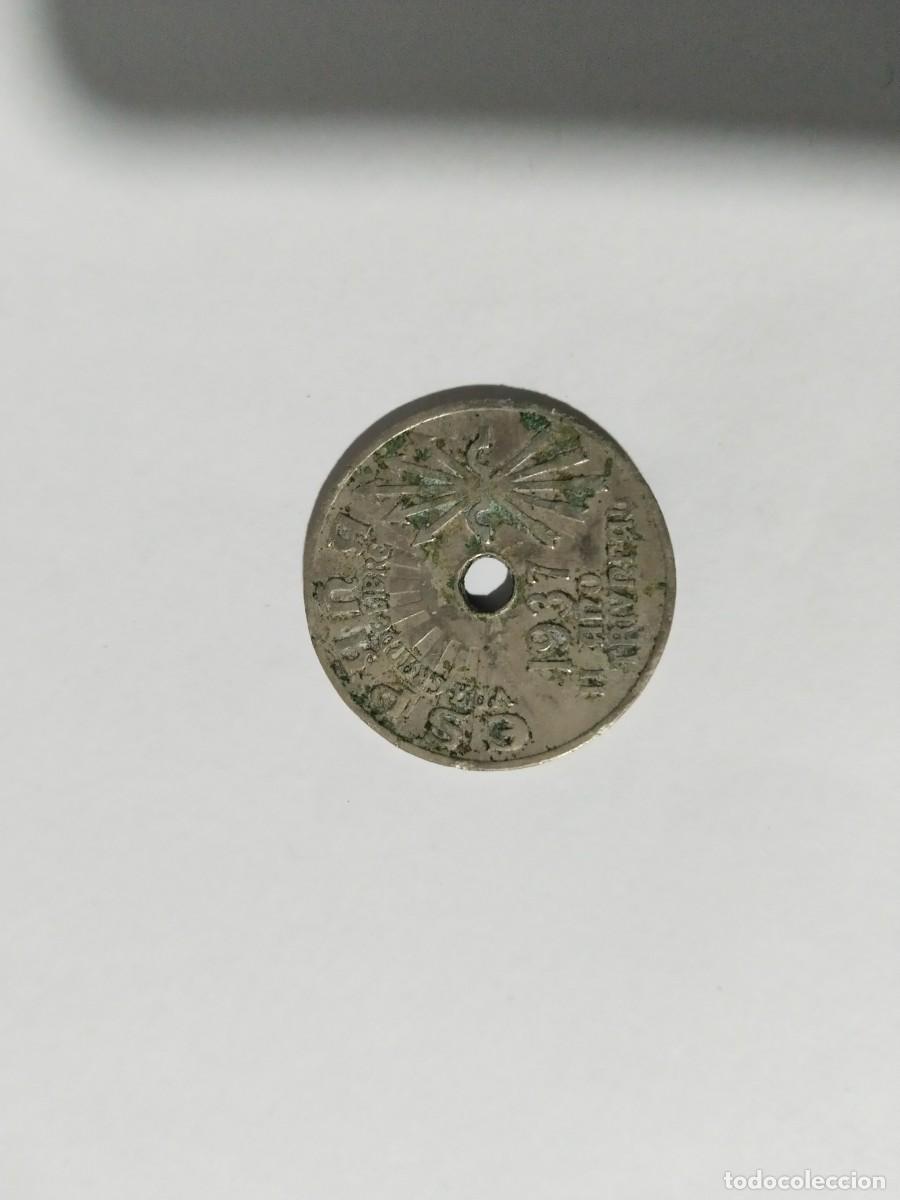 Monedas Franco: Moneda 25 c&eacute;ntimos 1937 - Foto 2