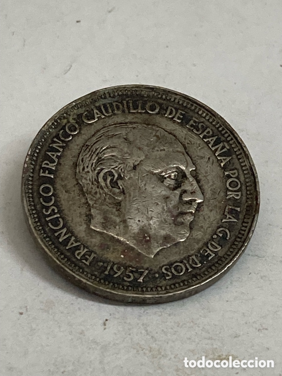 Monedas Franco: Moneda de 25 pesetas 1957 /58 - Foto 2