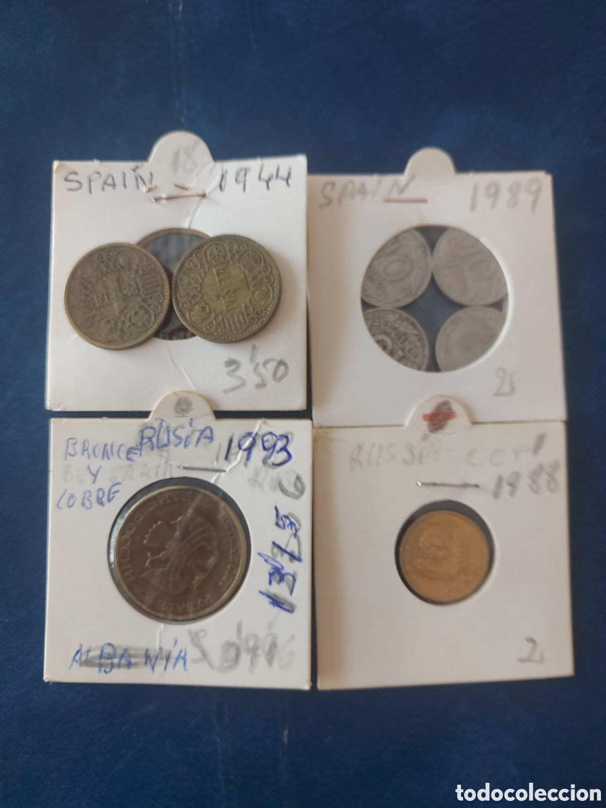 Monedas Franco: 7monedas de Espa&ntilde;a y - Foto 1