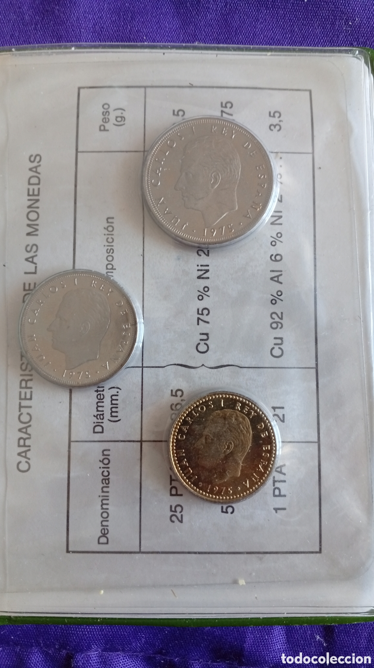 Monedas Franco: Cartera Oficial del Estado - Foto 3