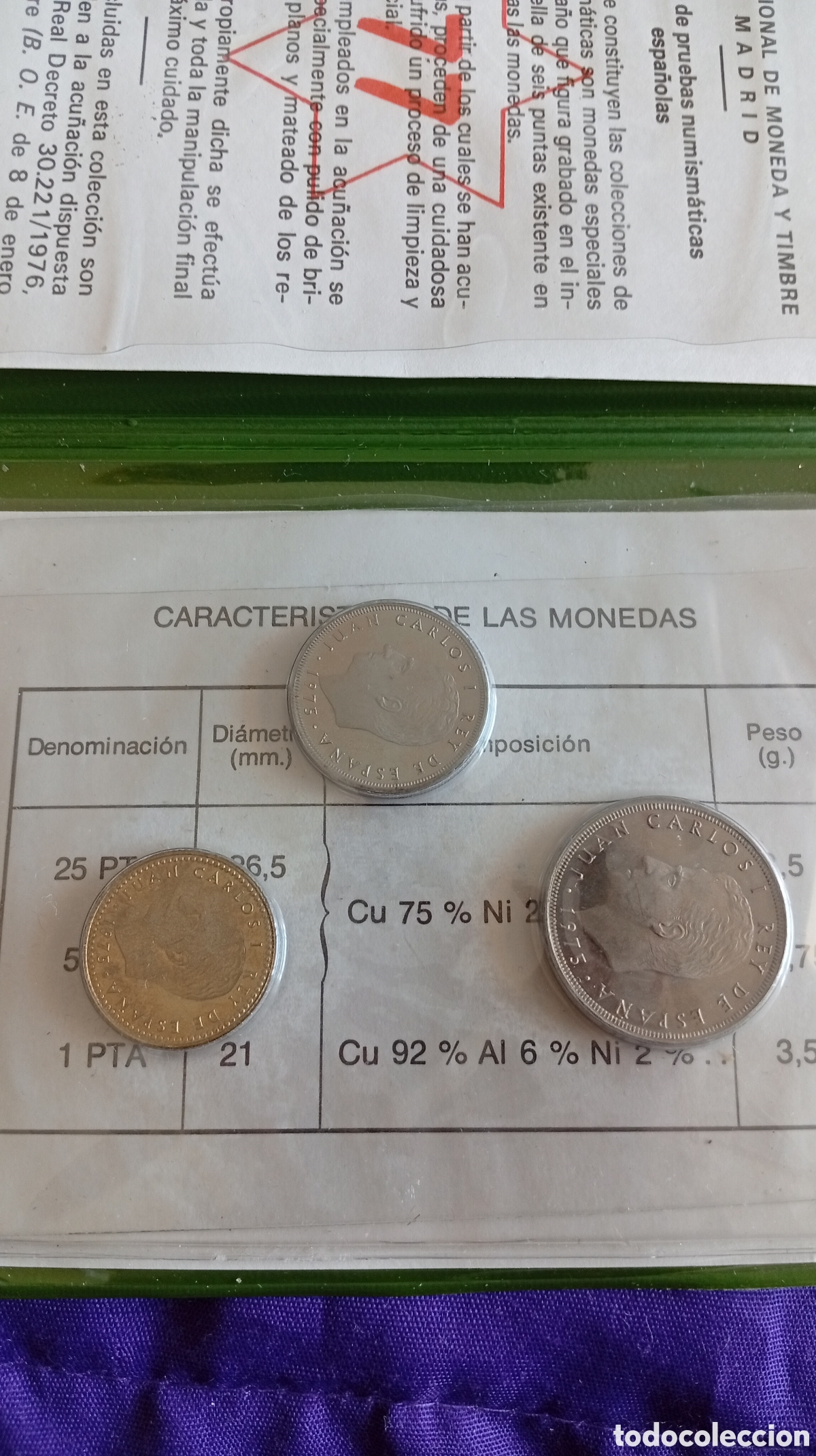 Monedas Franco: Cartera Oficial del Estado - Foto 5